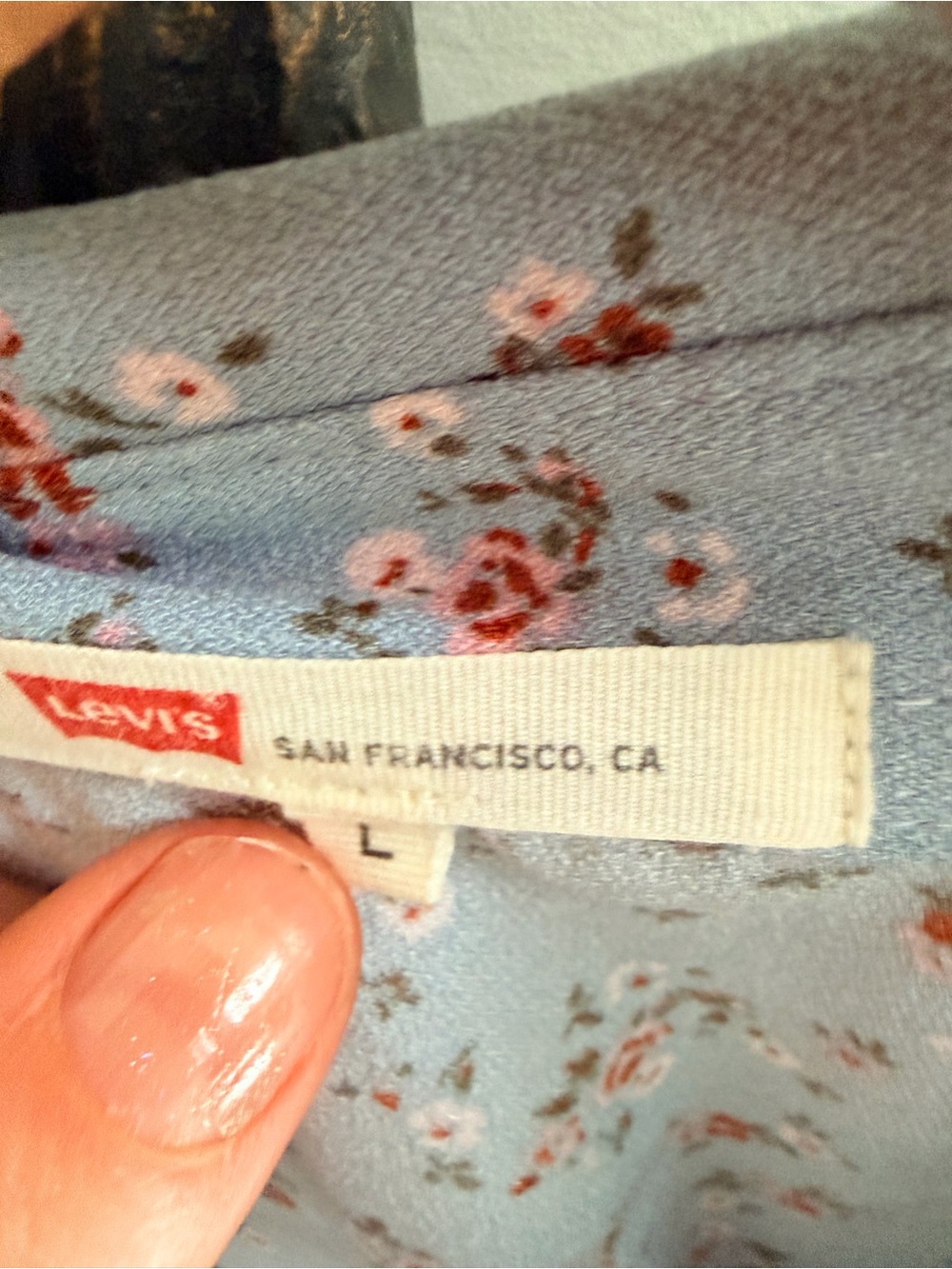 Levi's Light Blue Floral Tiered Maxi Dress - Picture 2 of 8
